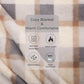 Super Soft Faux Rabbit Fur Sherpa Fleece Throw Blanket