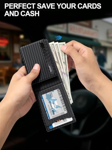 Wallet for Men RFID Blocking Minimalist Card Holder Wallet for 12