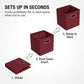 Fabric Storage Bins 6 Piece Set