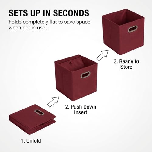 Fabric Storage Bins 6 Piece Set
