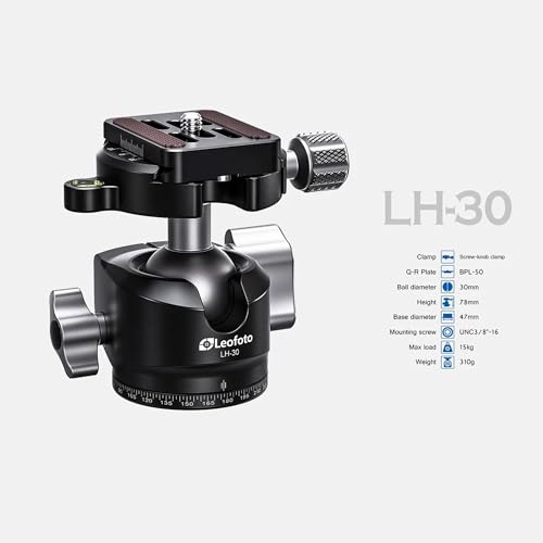 46" Video Carbon Fiber Tripod Ball Head Compact LF