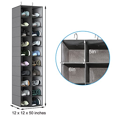 20 Sections Hanging Shoe Organizer for Closet