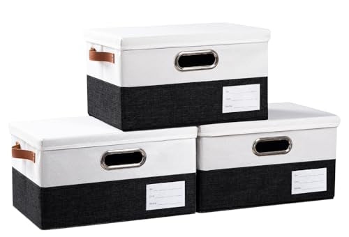 Storage Bins with Lids [3 (3 Count)