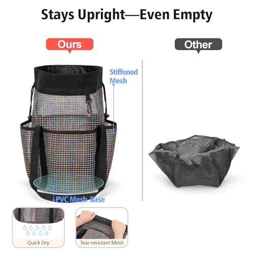 Mesh Shower Caddy Portable with Drawstring