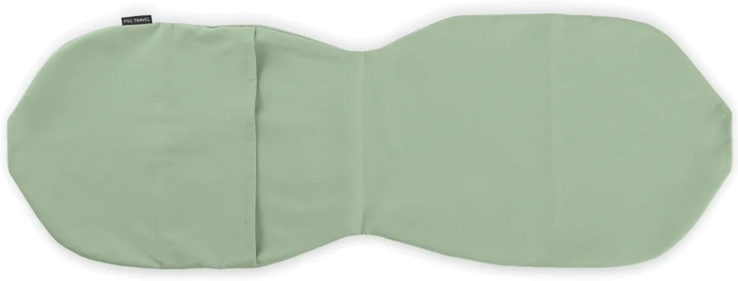 HEST Pro Travel Cooling Pillowcase - 3-in-1 Neck, Body, and Small Travel Pillow Compatible - Portable and Compact Design - Machine Washable - Jade Cooling Fabric