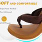 Flip Flops for Women Arch Support Summer Beach Sandals Brown Size 7