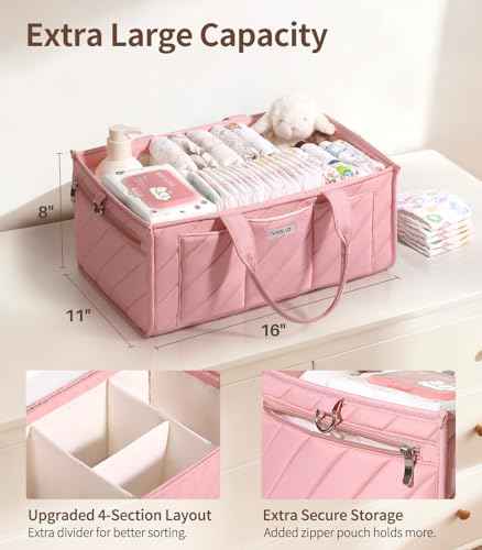 Extra Large Diaper Caddy Organizer
