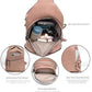 Large Sling Bag for Women Crossbody Purse Leather Fashionable Trendy Chest Bag for Travel