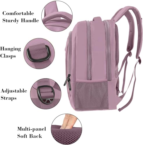 Dark Purple Personal Item Backpack