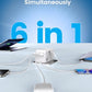 85W Universal Travel Power Adapter with Retractable USB C Cable