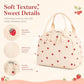 Lunch Bag for Women Men Cute Corduroy Lunch Tote Bags Reusable Insulated Lunch Box Large Capacity Reusable Insulated Cooler for School Work or Travel