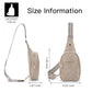 Small Sling Bag for Women Leather Crossbody Fanny Packs Chest Bag for Women