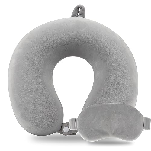 Pure Memory Foam Travel Pillow Set for Adults
