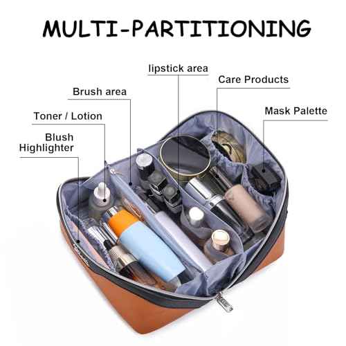 Travel Makeup Bag Organizer Cosmetic Bag (3 Count)