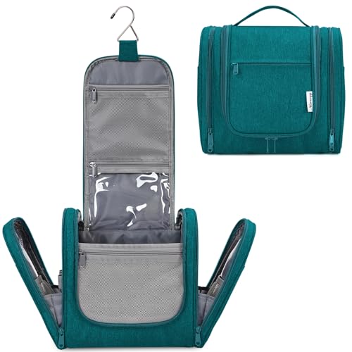 Large Hanging Toiletry Bag for Women Men Travel Makeup Bag Organizer Toiletries Bag Dry Wet Separation
