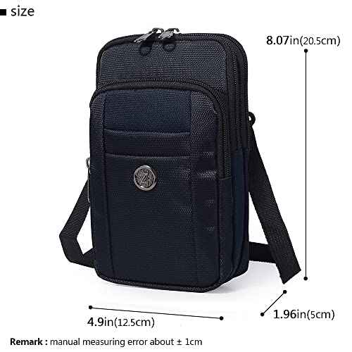 Senient Wolf Waterproof Nylon Multifunctional Phone Crossbody Bag