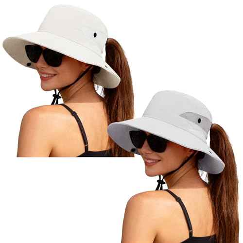 Women's Ponytail Safari Sun Hat