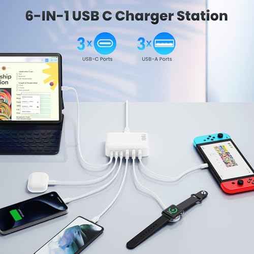 USB C Charger Block Charging Station