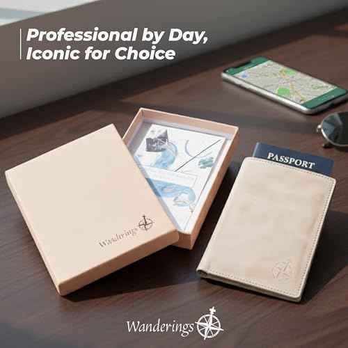 Leather Passport Holder for Travel