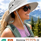 Sun Hats for Women Wide Brim Bucket Hat Ponytail Hole Outdoor UPF