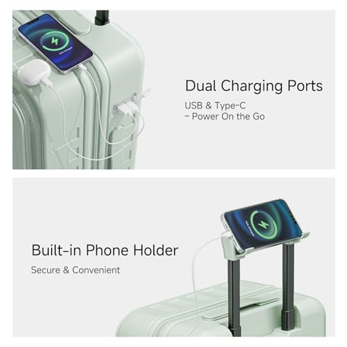 Expandable Lightweight PC Hard Shell Suitcase