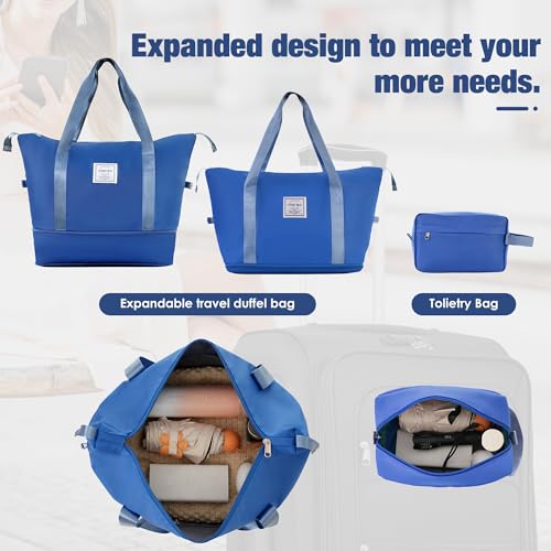 Softside Luggage Set Lightweight 3 Piece Suitcase with Duffel Bag (3 Count)