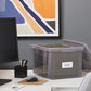 Plastic File Box with Snap Lid (4 Count)