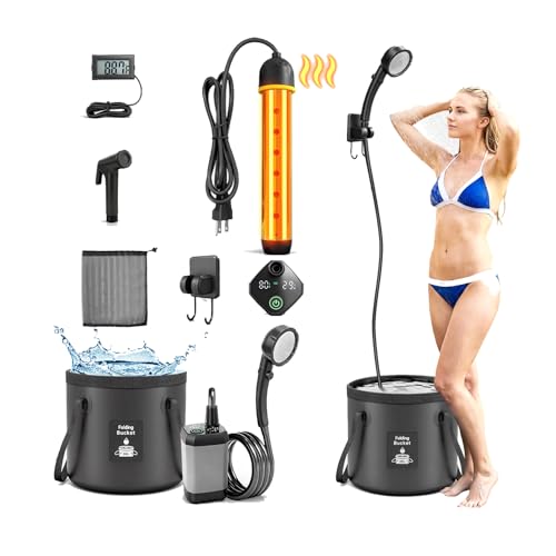 2026 Upgraded Portable Shower with 1500W Auto