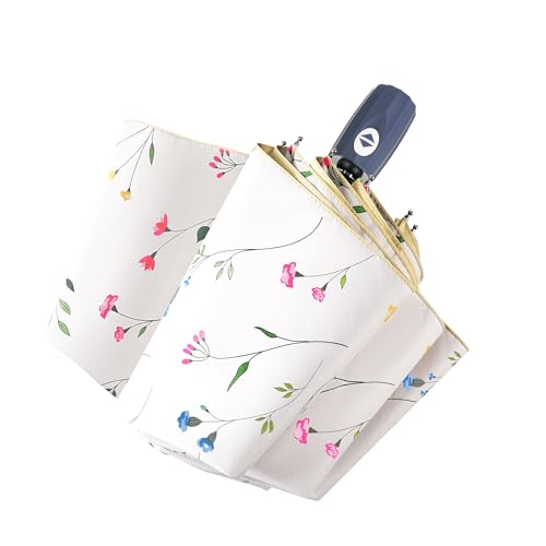 Sun Umbrella Blocking UV Protection Compact Auto Folding Parasol