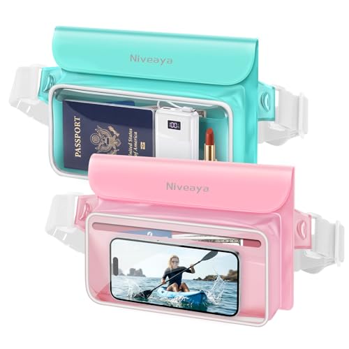 IPX8 Floating Waterproof Fanny Pack Holds Phone (2 Count)