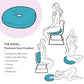 Premium Egyptian Cotton Pressure Relief Donut Chair Seat Cushion for Home