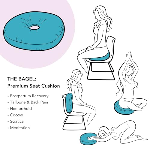 Premium Egyptian Cotton Pressure Relief Donut Chair Seat Cushion for Home