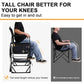 2 Pack Extra Tall Folding Camping Chair (2 Count)