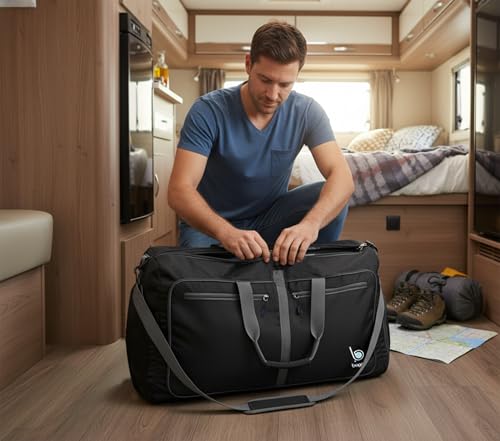 Travel Duffle Bag for Women & Men. Duffel Bag for Traveling & Camping