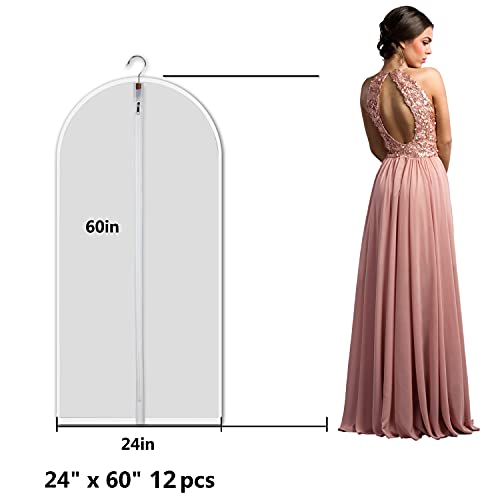 12 Pack Long Garment Bags