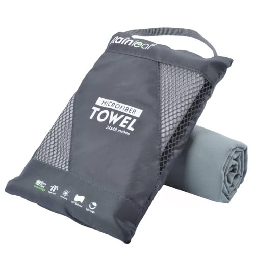 Microfiber Towel Quick Dry Camping & Travel & Gym Towel. Compact