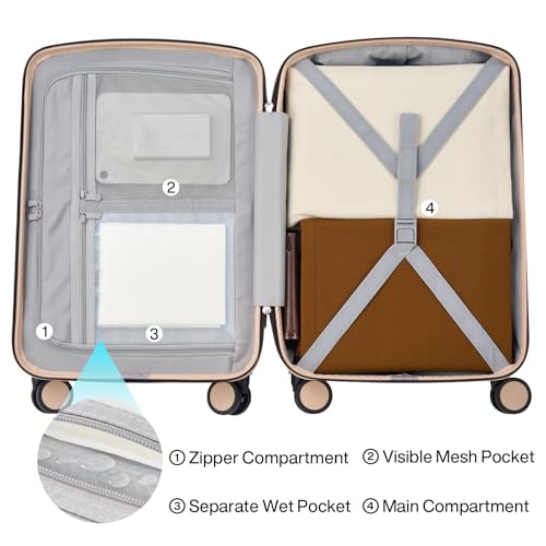 Hard Shell Luggage Sets 3 Pieces (3 Count)