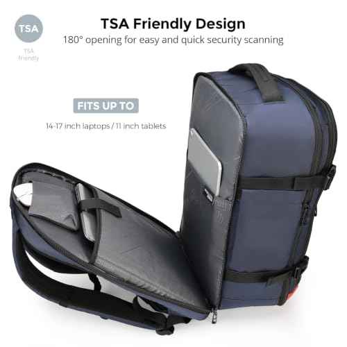 Design Travel Backpack 43l with USB Charging Port Laptop Backpack