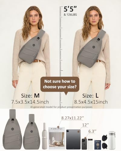 Crossbody Bags for Women Men Trendy Sling Bag Backpack Chest Bag