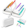 A7 Waterproof Pill Organizer with 7 PCS L Size Zippered Pill Pouches for A7 Binder (7 Count)