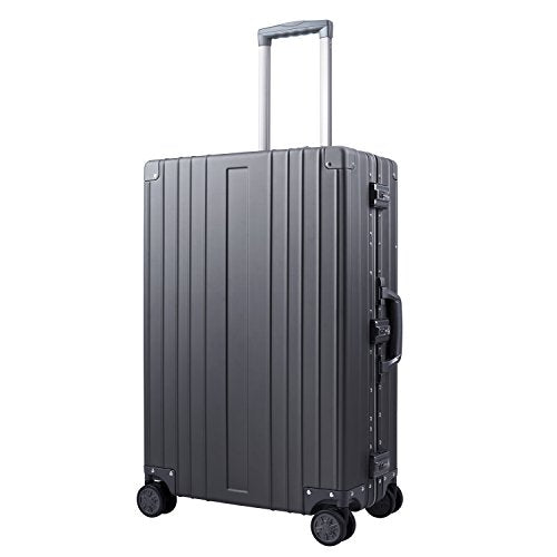 All Aluminum Luggage Zipperless Hard Shell Luggage Case with TSA Lock Spinner Alloy Metal Suitcase