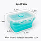 3piece Collapsible Food Storage Containers with Lids (3 Count)