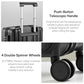 14 Inch Underseat Carry On Luggage with Wheels Hard Shell Suitcases Carry On Bag Lightweight Small Mini Suitcase Tsa Luggage for Travel.（Jet Black）