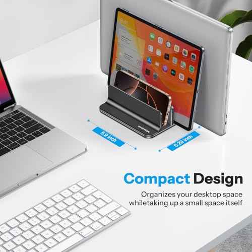 3 Slot Multiple Vertical Laptop Stand
