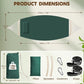 Cotton Hammock 8.9x4.9ft Holds Up to 660lbs Prevents Side