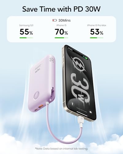 Portable Charger 20000mAh 30W with Built