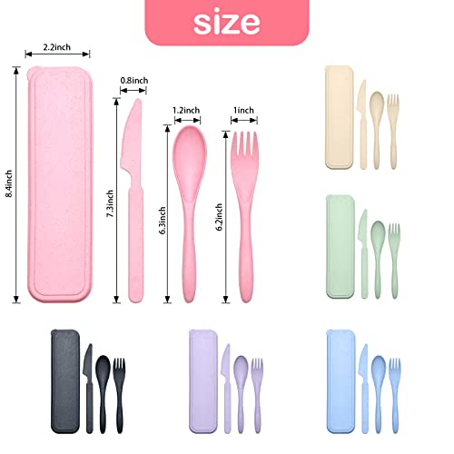 Reusable Travel Utensils Set with Case (36 Count)
