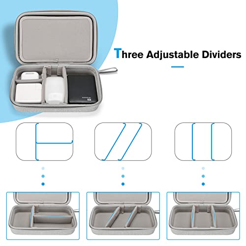 Hard Travel Electronic Organizer Case for MacBook Power Adapter Chargers Cables Power Bank Apple Magic Mouse Apple Pencil USB Flash Disk SD Card Small Portable Accessories Bag
