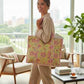 100% Cotton Quilted Tote Bag For Women