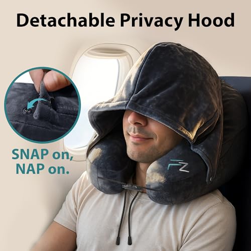 Air Inflatable Neck Pillow for Traveling on Plane